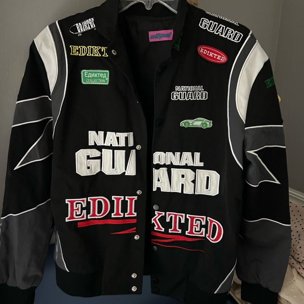 Edikted Oversized Racing Jacket Women’s XS - Picture 2 of 5